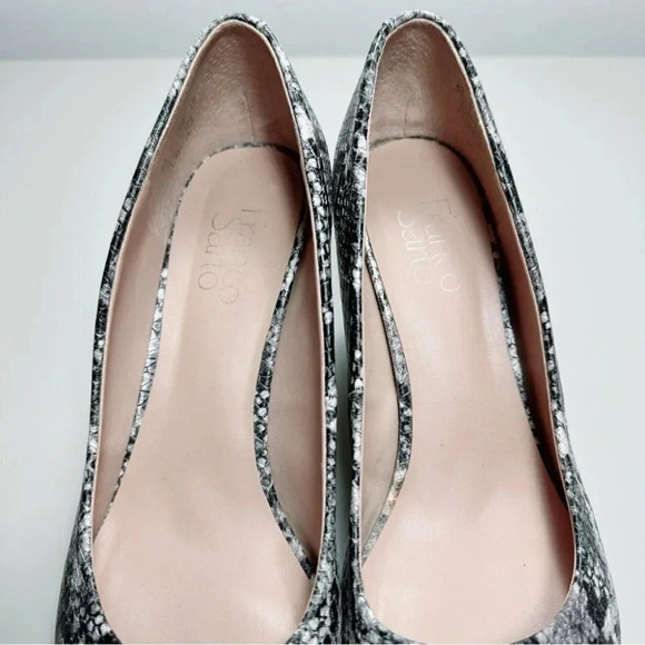 FRANCO SARTO Bellini  Pumps Snake Print Heel Pointed Toe Shoes - Picture 5 of 14